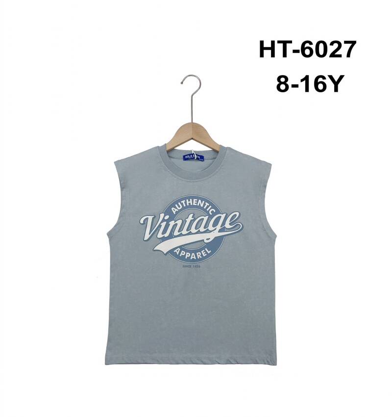 Bluzki chłopięce. Roz 8-16. 1 Kolor Paczka 5 szt.